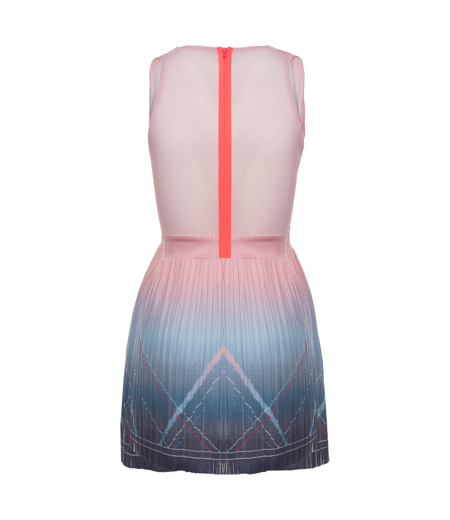 196046-466 | DEEP V PLEATED DRESS | SILVERLAKE BLUE