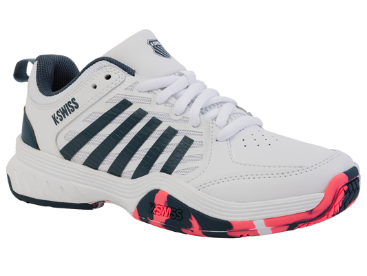 84428-129-M | COURT EXPRESS 2 | WHITE/STARGAZER/NEON BLAZE