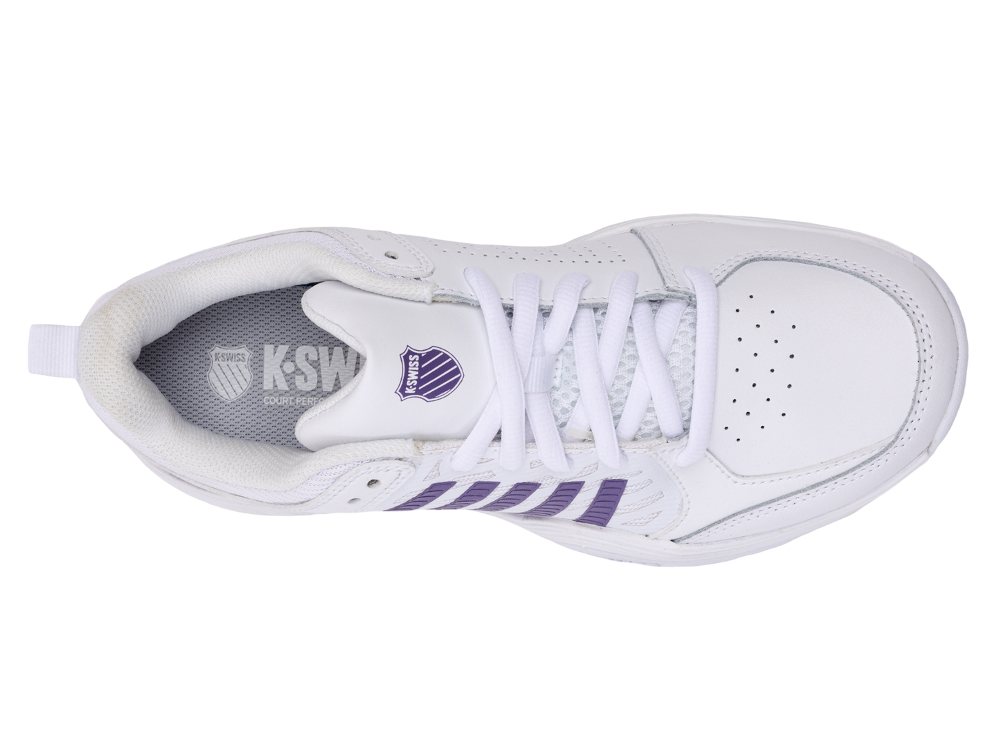 94429-151-M | COURT EXPRESS 2 CLAY | WHITE/PURPLE HAZE/NEON LAVENDER