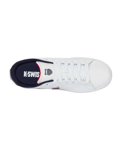 04412-983-M | COURT SHIELD II | WHITE/PEACOAT/SAMBA RED