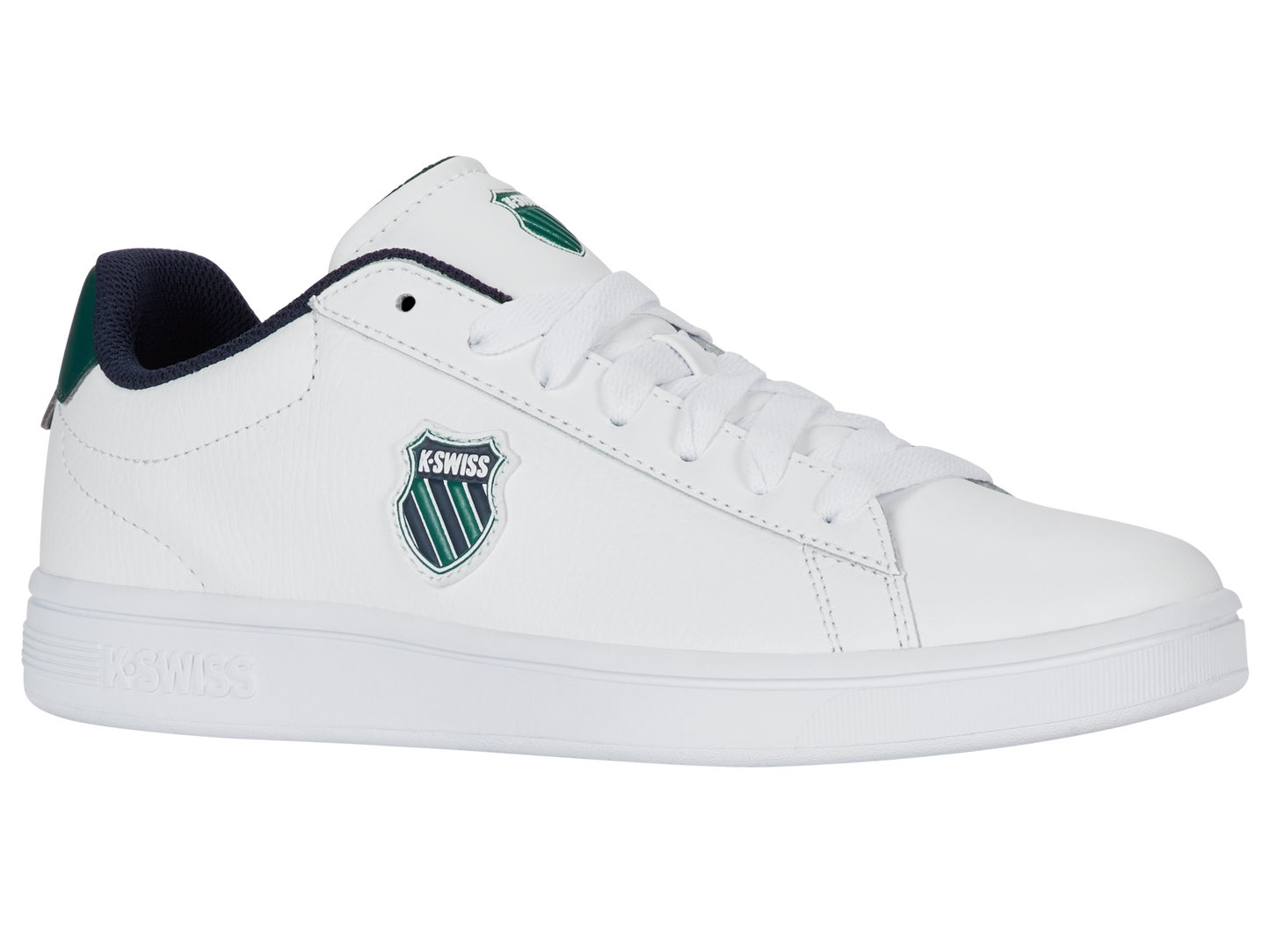 04412-985-M | COURT SHIELD II | WHITE/RAIN FOREST/PEACOAT