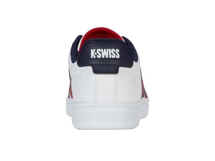 04413-983-M | COURT TIEBREAK II | WHITE/PEACOAT/SAMBA RED