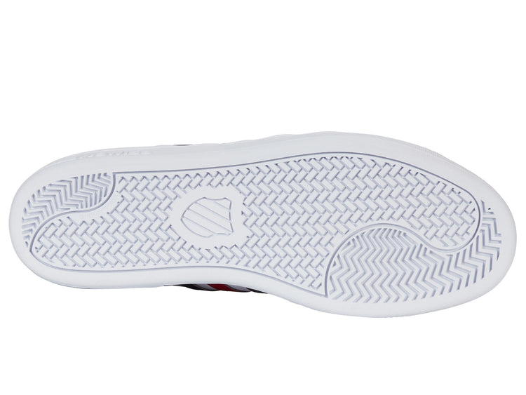 04413-983-M | COURT TIEBREAK II | WHITE/PEACOAT/SAMBA RED