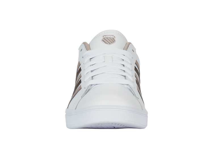 04413-986-M | COURT TIEBREAK II | WHITE/TAUPE/TEAK/JURASSIC GOLD