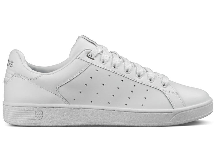 05353-131-M | MENS CLEAN COURT CMF | WHITE/GULL GRAY