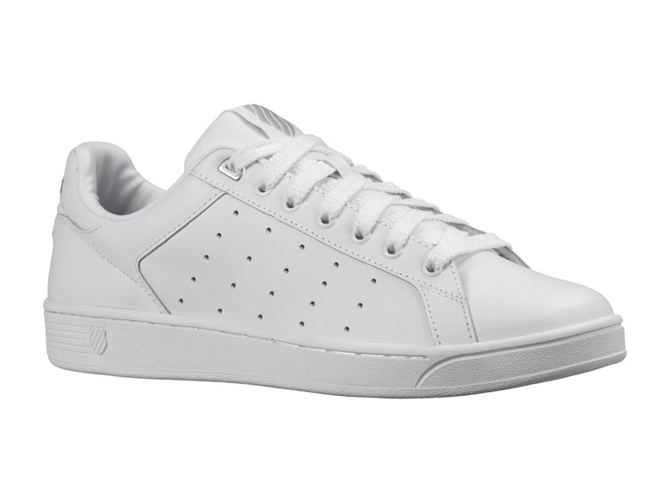 05353-131-M | MENS CLEAN COURT CMF | WHITE/GULL GRAY