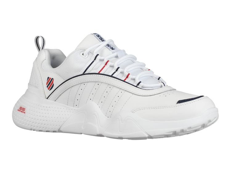06398-159-M | MENS CR-CASTLE | WHITE/NAVY/RIBBON RED