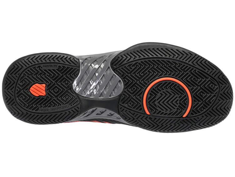 06613-042-M | HYPERCOURT EXPRESS 2 | JET BLACK/STEEL GRAY/SPICY ORANGE