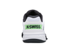 06613-115-M | HYPERCOURT EXPRESS 2 | WHITE/BLUE GRAPHITE/SOFT NEON GREEN