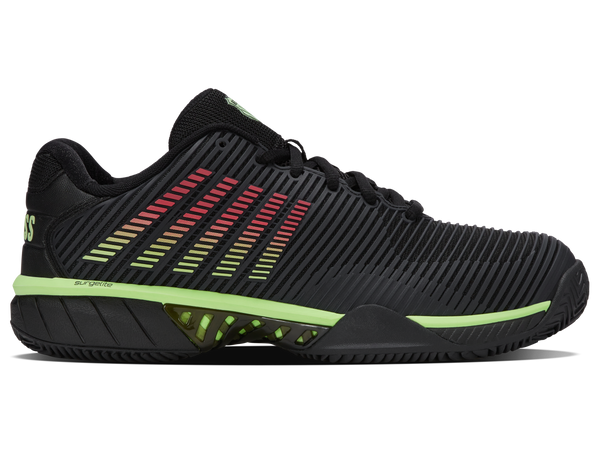 06614-034-M | HYPERCOURT EXPRESS 2 CLAY | BLACK/SOFT NEON GREEN/NEON LAVA