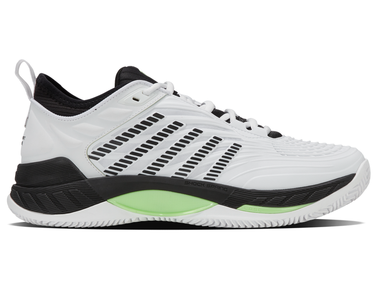 09072-184-M | HYPERCOURT SUPREME 2 CLAY | WHITE/BLACK/SOFT NEON GREEN