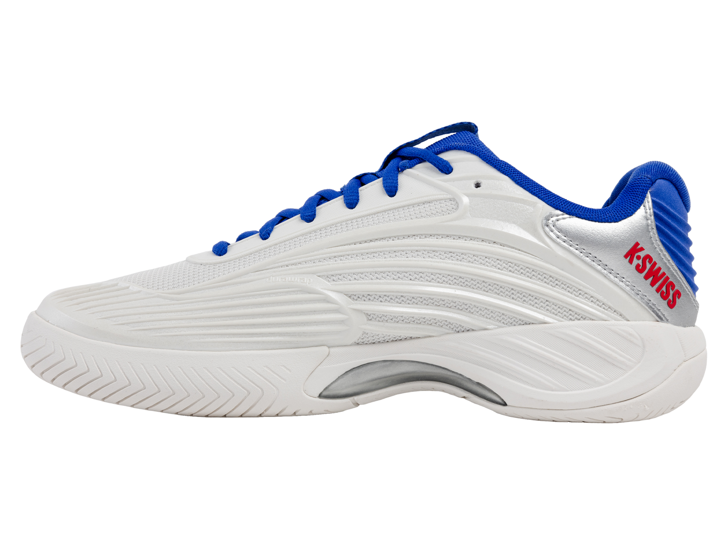 09629-104-M | HYPERCOURT EXPRESS 3 60TH | WIMBLEDON WHITE/DAZZLING BLUE/SILVER/MARS RED