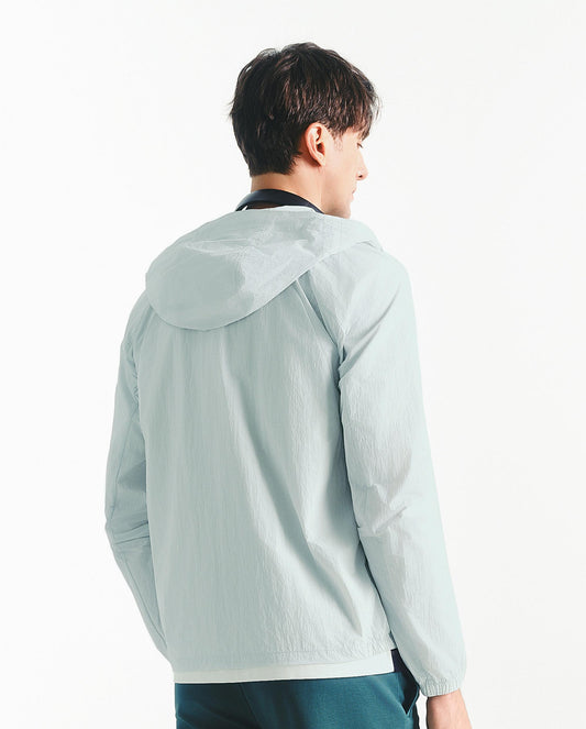 1011556-077 | HOODED JACKET 'TENNIS CLUB' | GREY