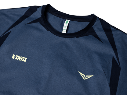 1012020-417 | RUBLEV US OPEN SHIRT | BLUE/YELLOW