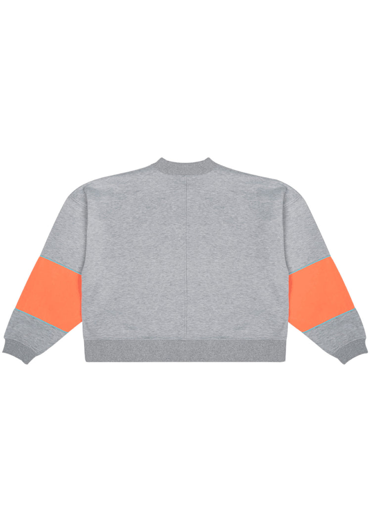 104359-034 | WILLY MOCK NECK KANGAROO | HEATHER GREY