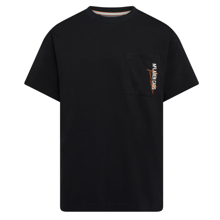 109355-008 | MCLAREN F1 TEAM CARS POCKET TEE | BLACK