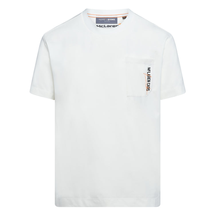 109355-156 | MCLAREN F1 TEAM CARS POCKET TEE | WHITE