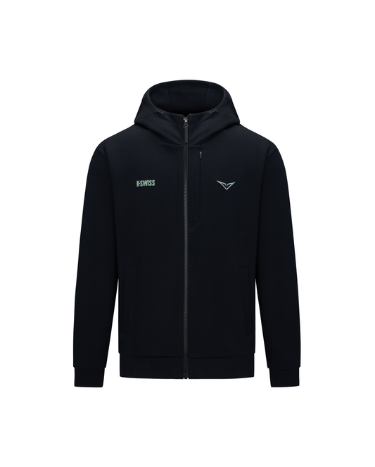 1713349-008 | K- SWISS X ANDREY RUBLEV UNISEX KUBE HOODED JACKET | BLACK