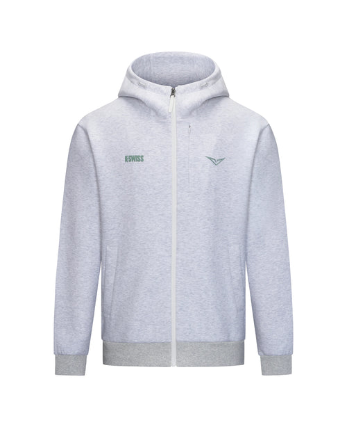 1713349-099 | K- SWISS X ANDREY RUBLEV UNISEX KUBE HOODED JACKET | GREY - K-Swiss EU - 4