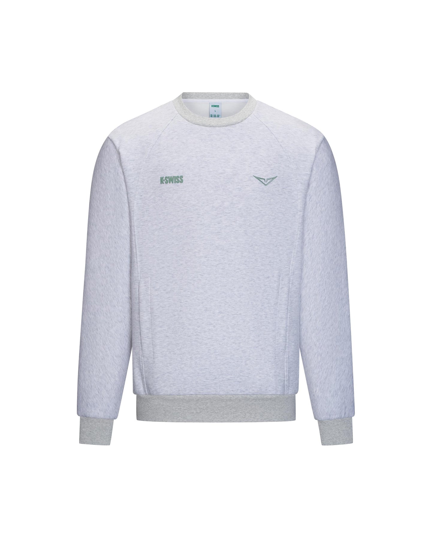 1713350-099 | K- SWISS X ANDREY RUBLEV UNISEX LOGO SWEATSHIRT | GREY