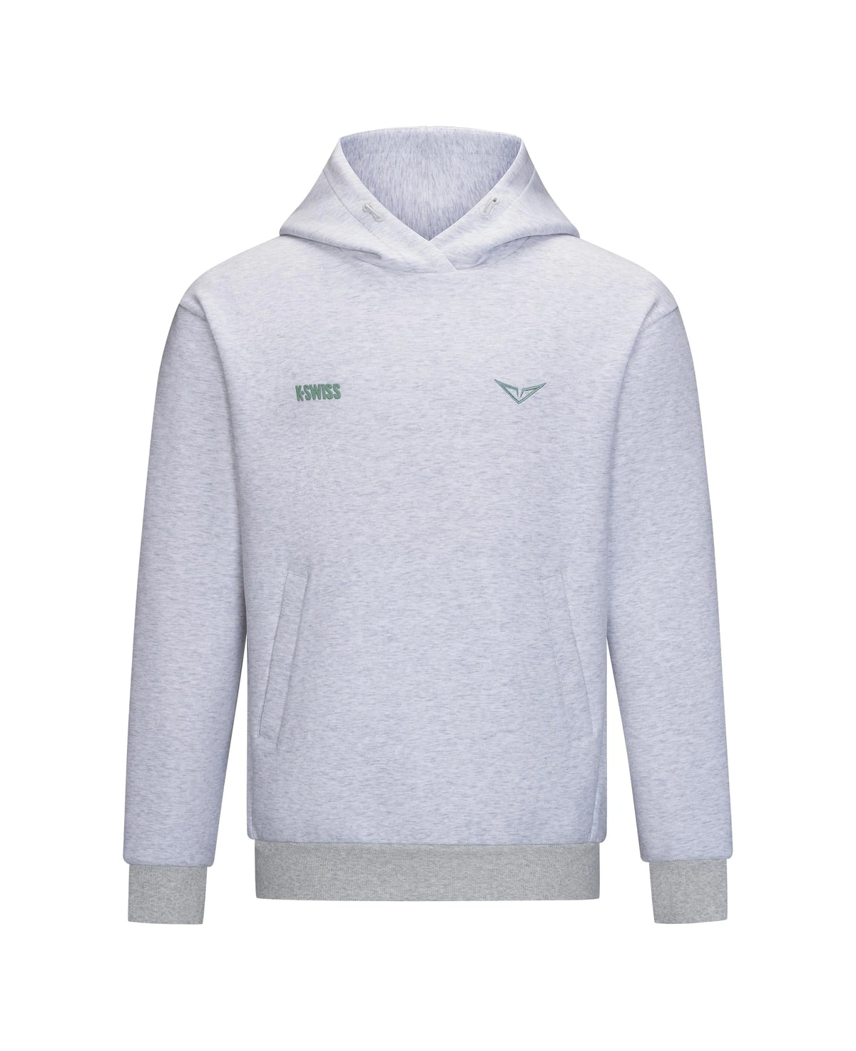 1713351-099 | K- SWISS X ANDREY RUBLEV UNISEX LOGO HOODIE | GREY