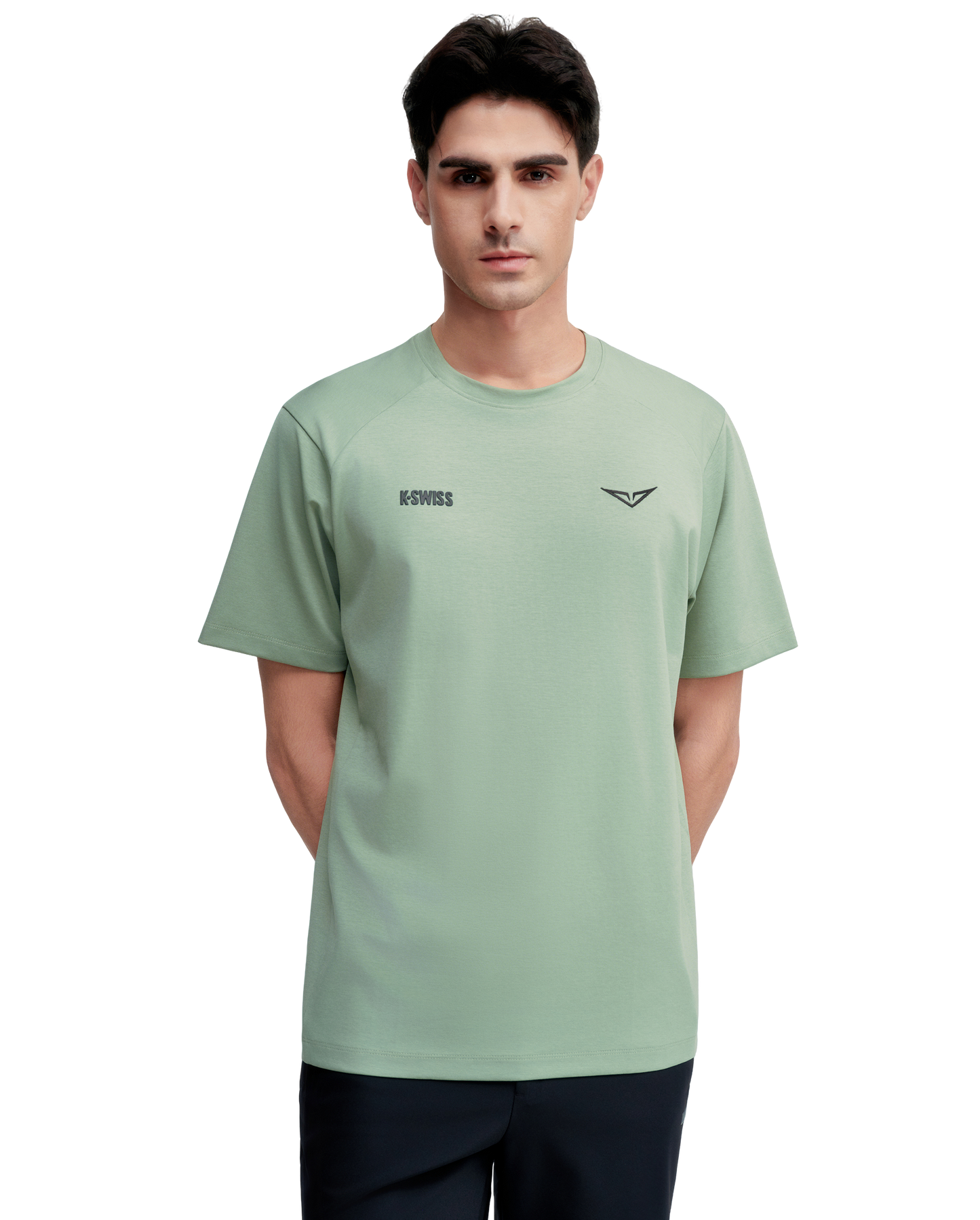 1713352-207 | K- SWISS X ANDREY RUBLEV UNISEX LOOSE FIT T-SHIRT | KHAKI