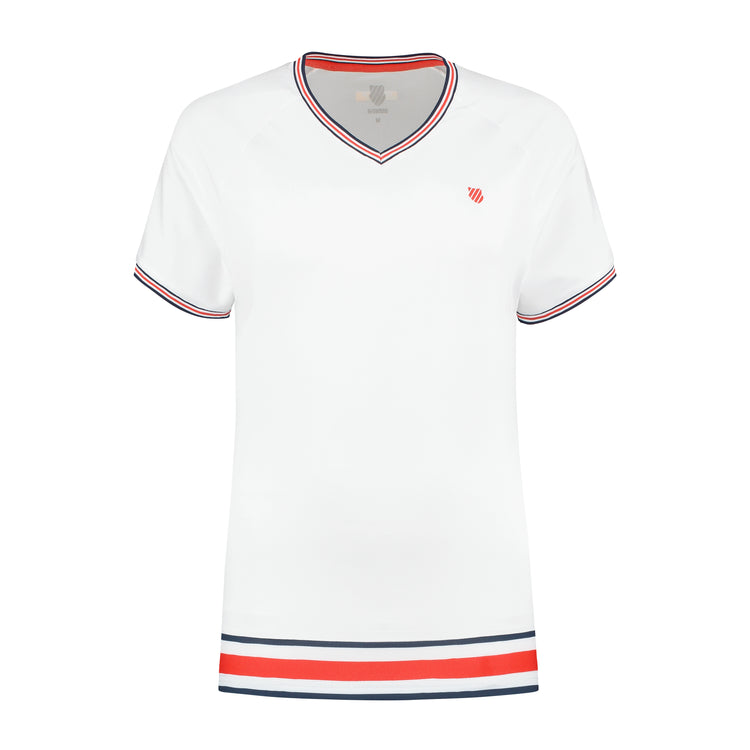 194228-100 | WOMENS HERITAGE SPORT TEE | WHITE