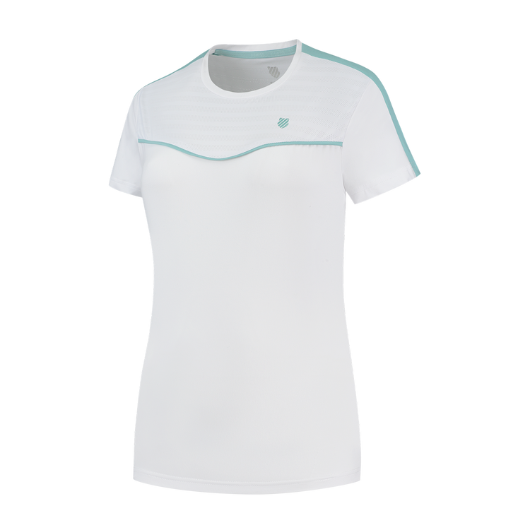 197484-100 | HYPERCOURT ROUND NECK TOP 2 | WHITE