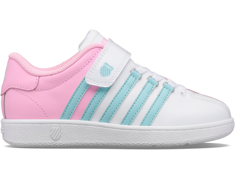 53446-121-M | CLASSIC VN VLC | WHITE/BUBBLEGUM/TANGR TURQUOISE