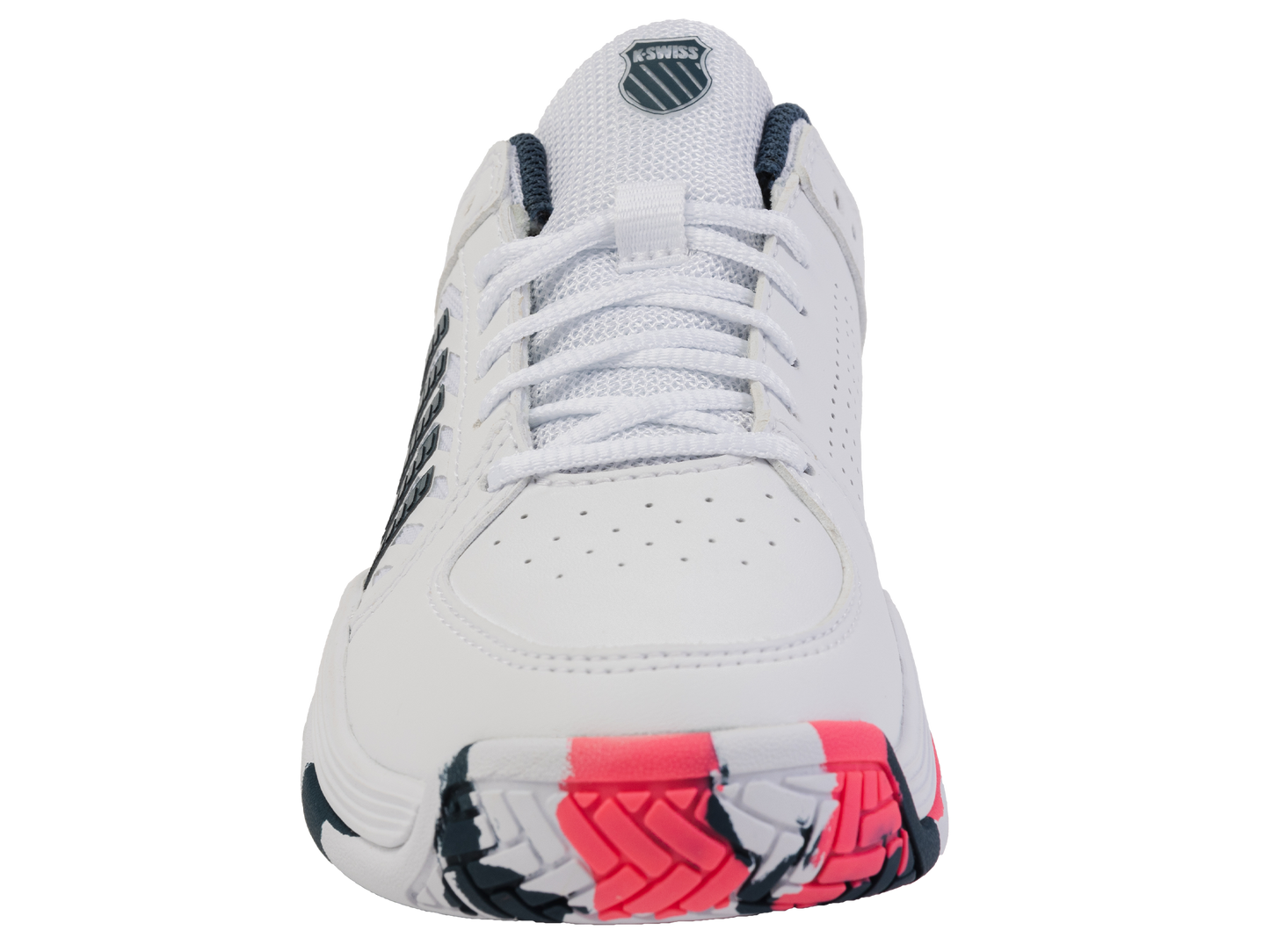 54428-129-M | COURT EXPRESS 2 | WHITE/STARGAZER/NEON BLAZE