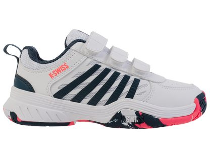 54495-129-M | COURT EXPRESS 2 STRAP | WHITE/STARGAZER/NEON BLAZE