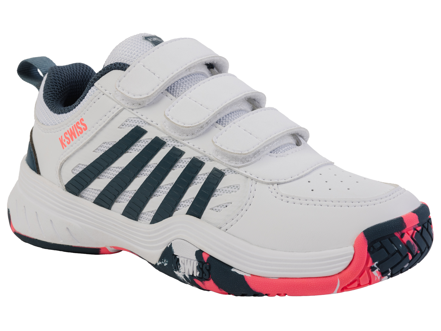 54495-129-M | COURT EXPRESS 2 STRAP | WHITE/STARGAZER/NEON BLAZE