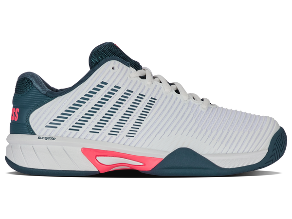 86613-129-M | HYPERCOURT EXPRESS 2 | WHITE/STARGAZER/NEON BLAZE