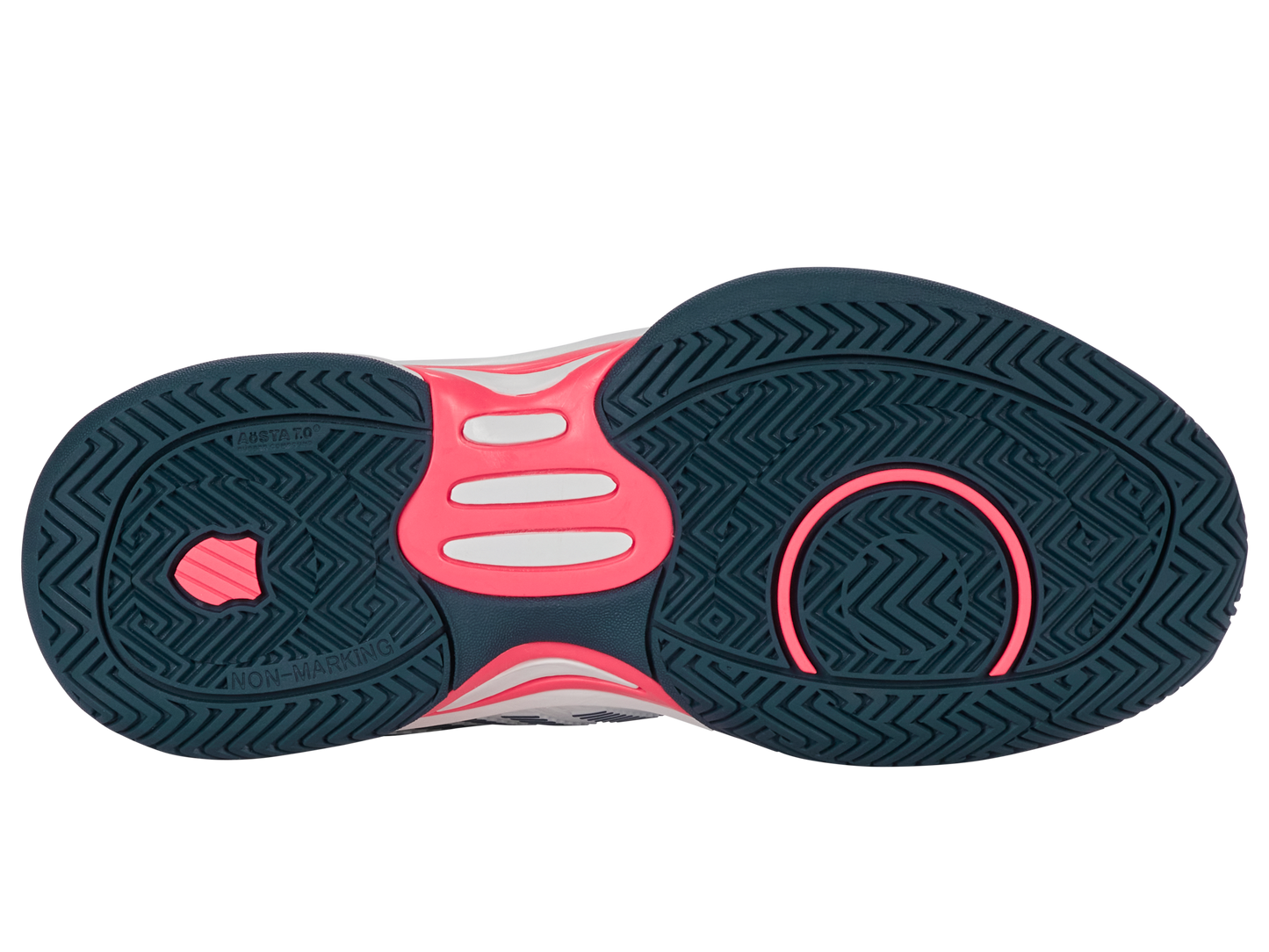 86613-129-M | HYPERCOURT EXPRESS 2 | WHITE/STARGAZER/NEON BLAZE