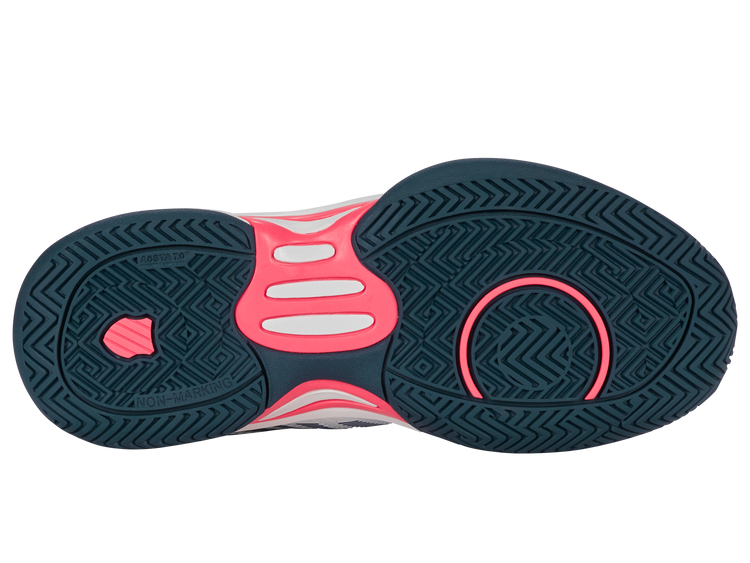 86613-129-M | HYPERCOURT EXPRESS 2 | WHITE/STARGAZER/NEON BLAZE