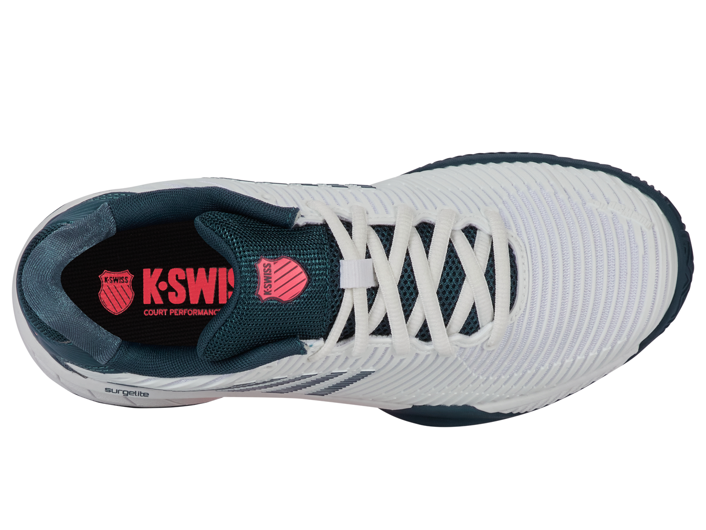 86614-129-M | HYPERCOURT EXPRESS 2 CLAY | WHITE/STARGAZER/NEON BLAZE