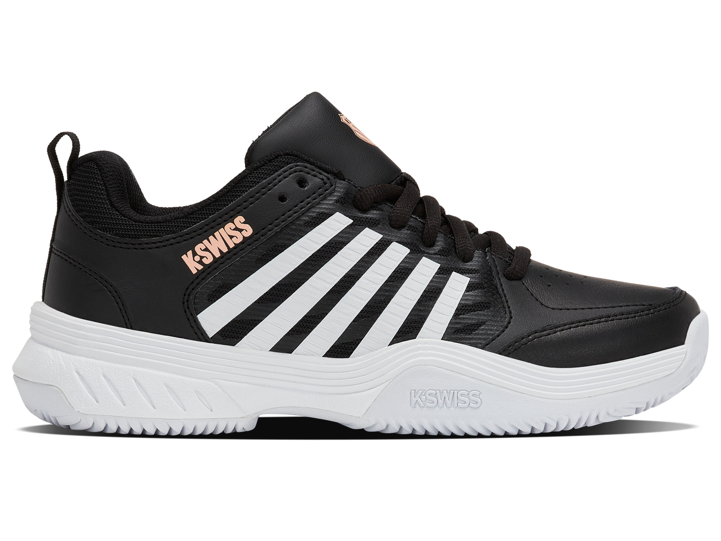 94429-078-M | COURT EXPRESS 2 CLAY | BLACK/WHITE/PEACH PARFAIT