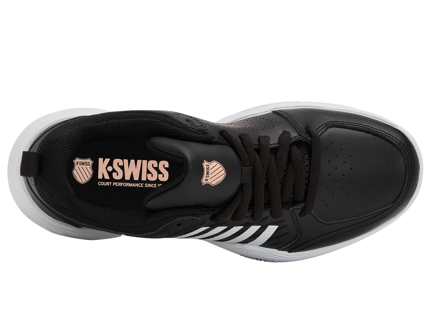 94429-078-M | COURT EXPRESS 2 CLAY | BLACK/WHITE/PEACH PARFAIT