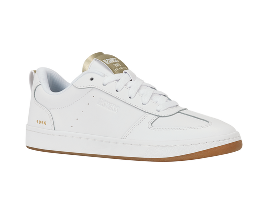 94734-199-M | COURT VARSITY | WHITE/GOLD/LIGHT GUM