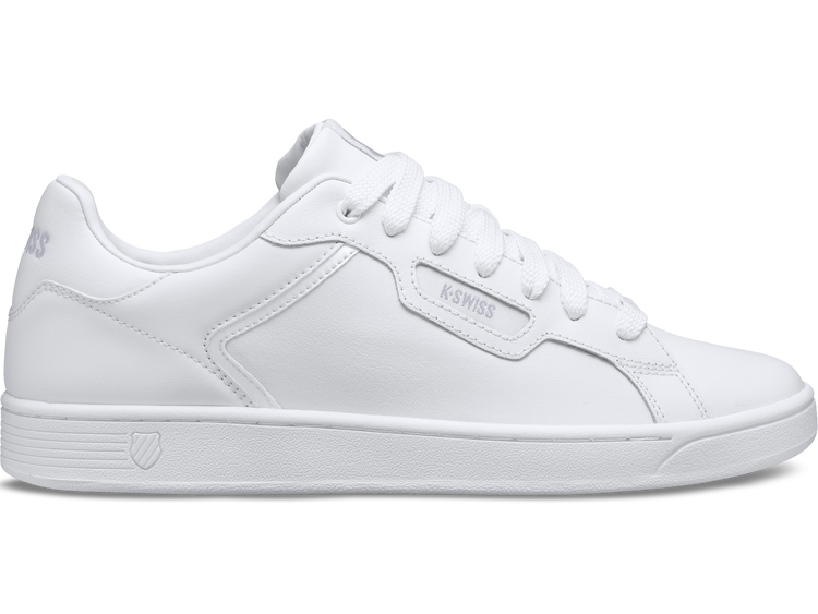 96347-141-M | WOMENS CLEAN COURT II CMF | WHITE/WHITE/GULL GRAY