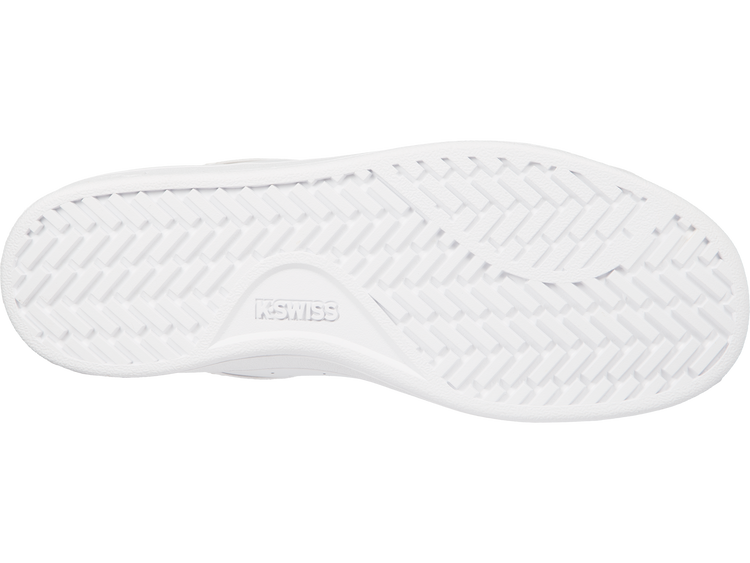 96347-141-M | WOMENS CLEAN COURT II CMF | WHITE/WHITE/GULL GRAY