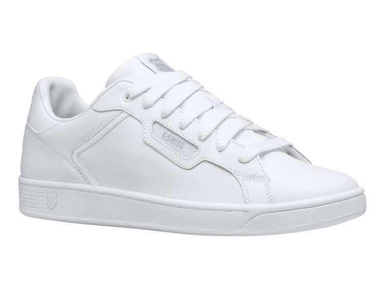 96347-141-M | WOMENS CLEAN COURT II CMF | WHITE/WHITE/GULL GRAY