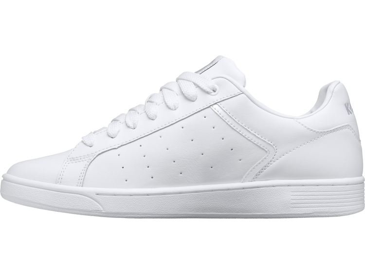 96347-141-M | WOMENS CLEAN COURT II CMF | WHITE/WHITE/GULL GRAY