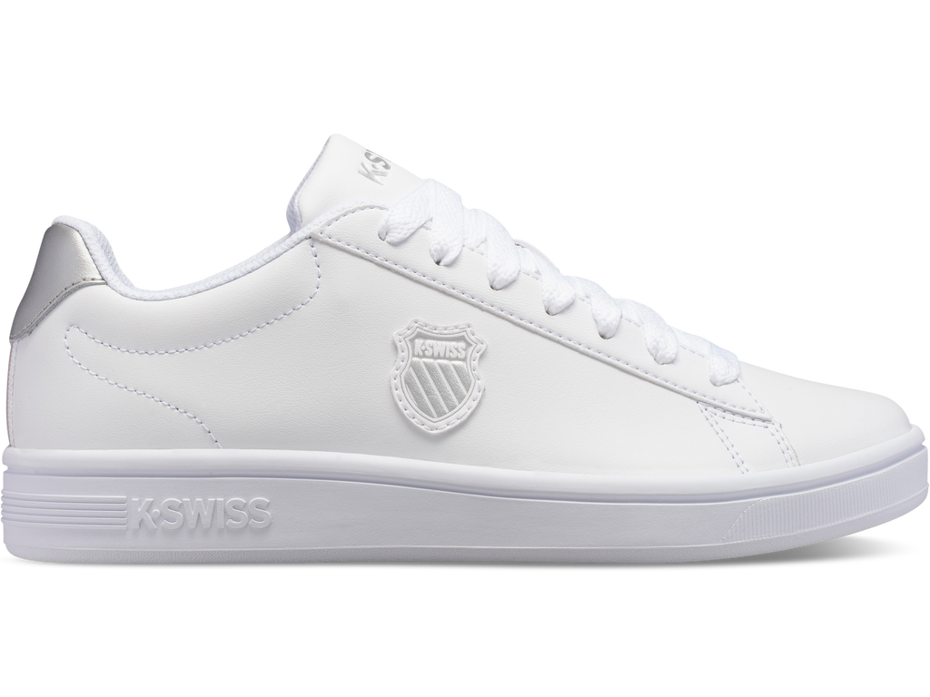 96599-110-M | COURT SHIELD | WHITE/SILVER