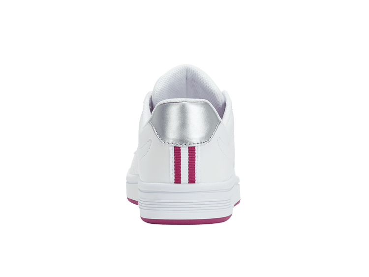 96599-111-M | COURT SHIELD | WHITE/FESTIVAL FUCHSIA/SILVER