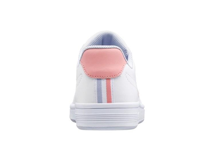 96599-938-M | COURT SHIELD | WHITE/PINK QUARTZ/XENON BLUE