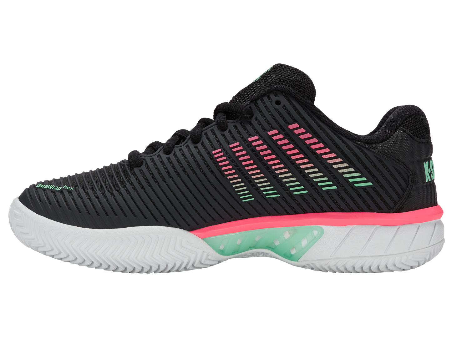 96614-037-M | HYPERCOURT EXPRESS 2 CLAY | BLACK/WHITE/NEON MINT