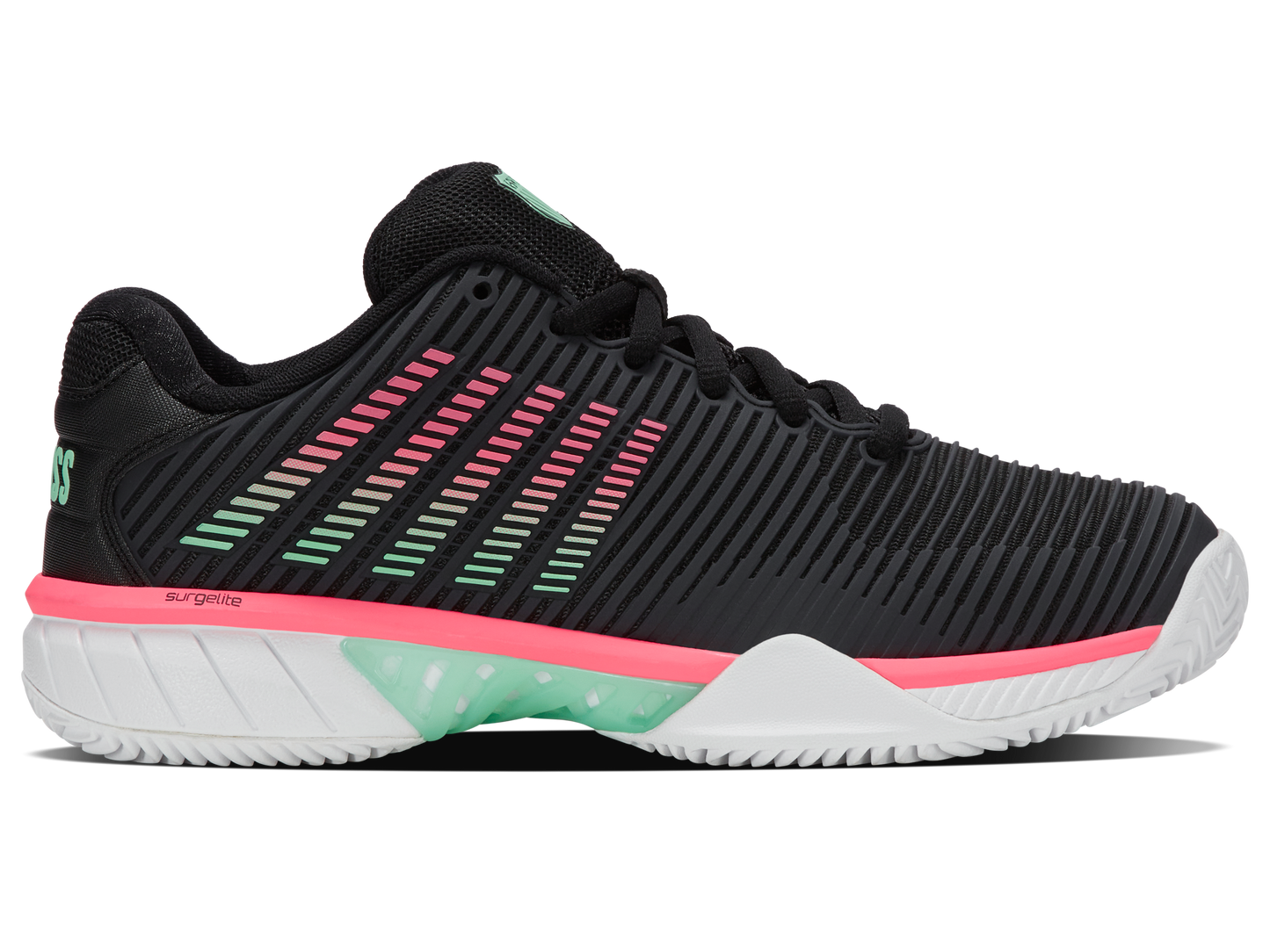 96614-037-M | HYPERCOURT EXPRESS 2 CLAY | BLACK/WHITE/NEON MINT