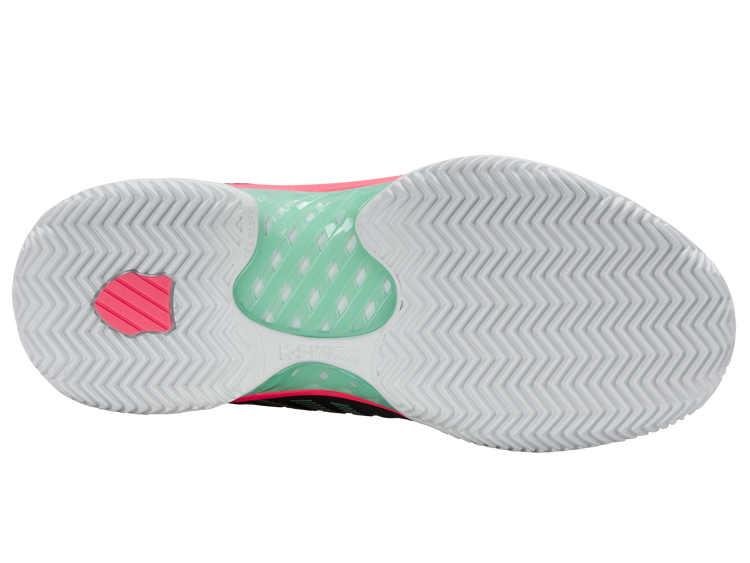 96614-037-M | HYPERCOURT EXPRESS 2 CLAY | BLACK/WHITE/NEON MINT