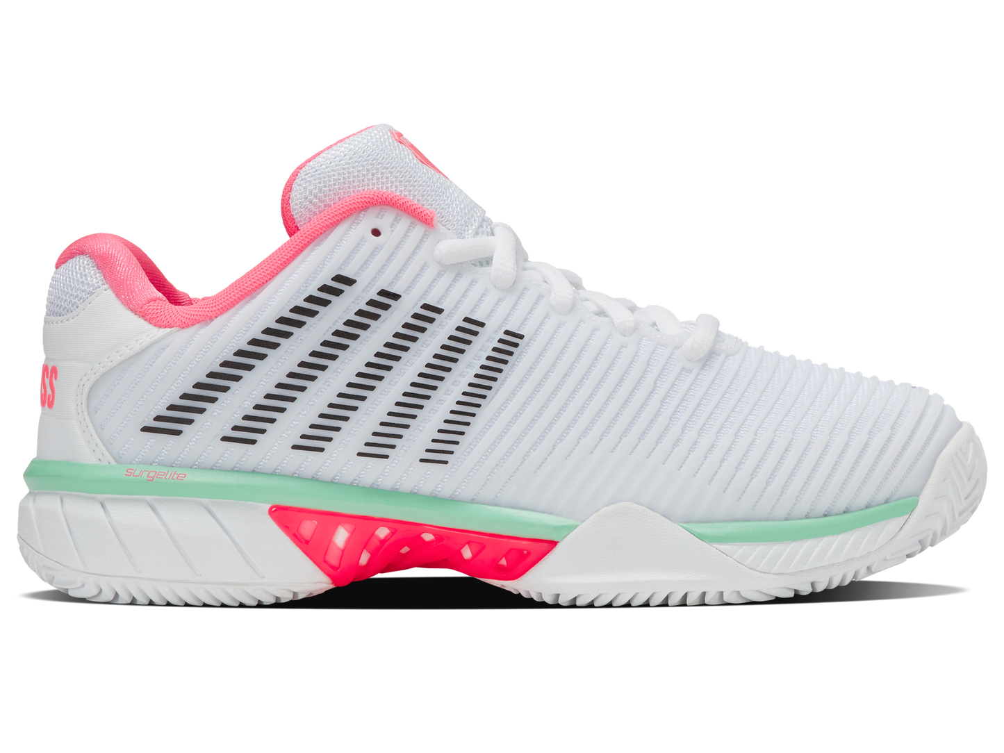 96614-178-M | HYPERCOURT EXPRESS 2 CLAY | WHITE/NEON PASTEL PINK/BLACK